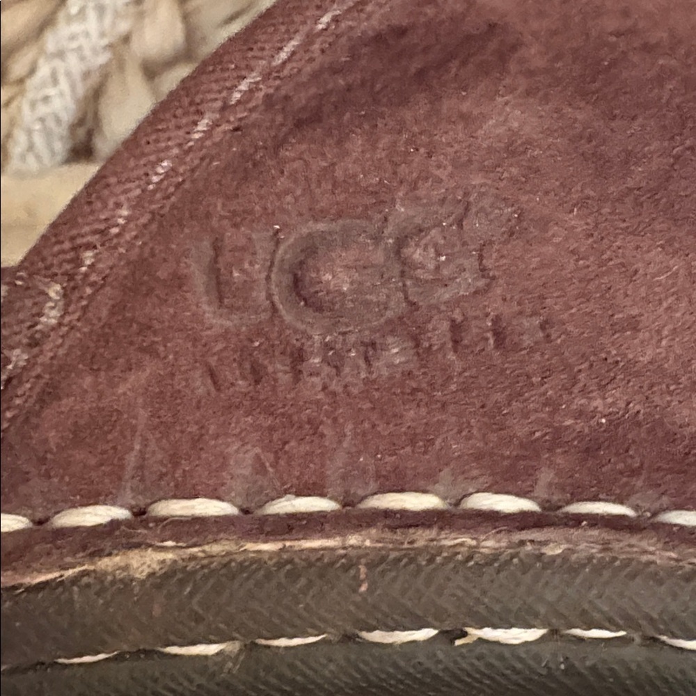 Ugg Australia Brown Leather And Sheepskin Clogs Size 8 EUC - Picture 5 of 12